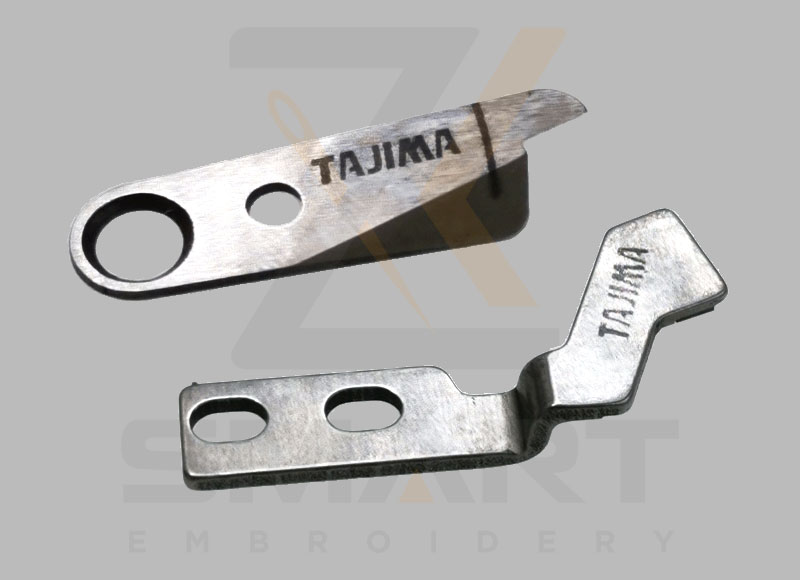 Tajima brodermaskinblad Fixat och rörlig kniv