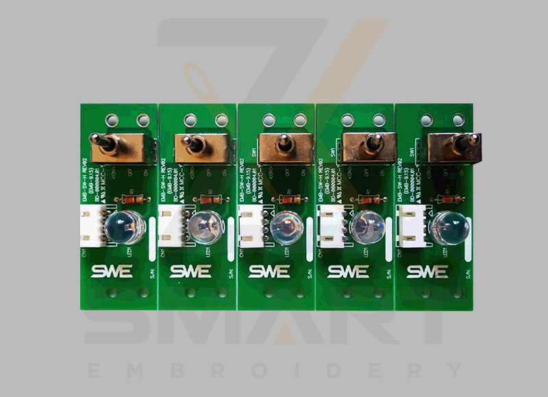 BD-000004 EMB-SWF-H SWF Head On Off Switch Board Card Rev01 (EMB-9,15) Sunstar Embroidery Machine Reservdelar