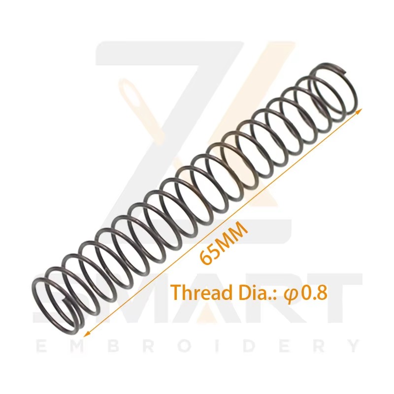 Presser Foot Return Spring Thread Dia. 0.8MM Längd 65MM Tajima SWF Kinesiska Embroidery Machine Parts N0502TJ-0.8*65