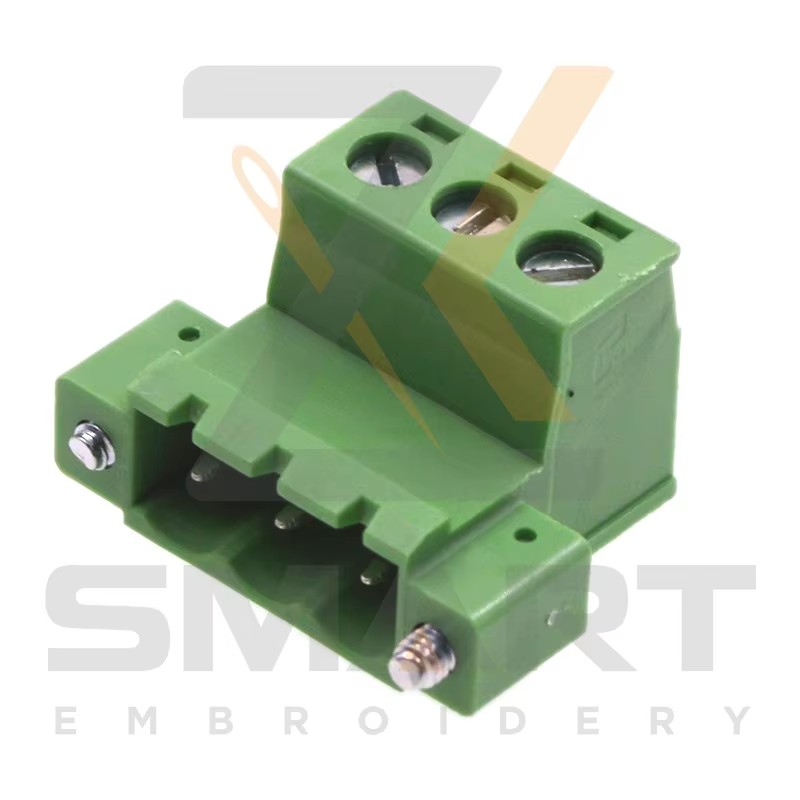 L Typ 3 Hål Manlig Anslutning för DAHAO Drivers Embroidery Machine Parts E12-CZ-L3-M