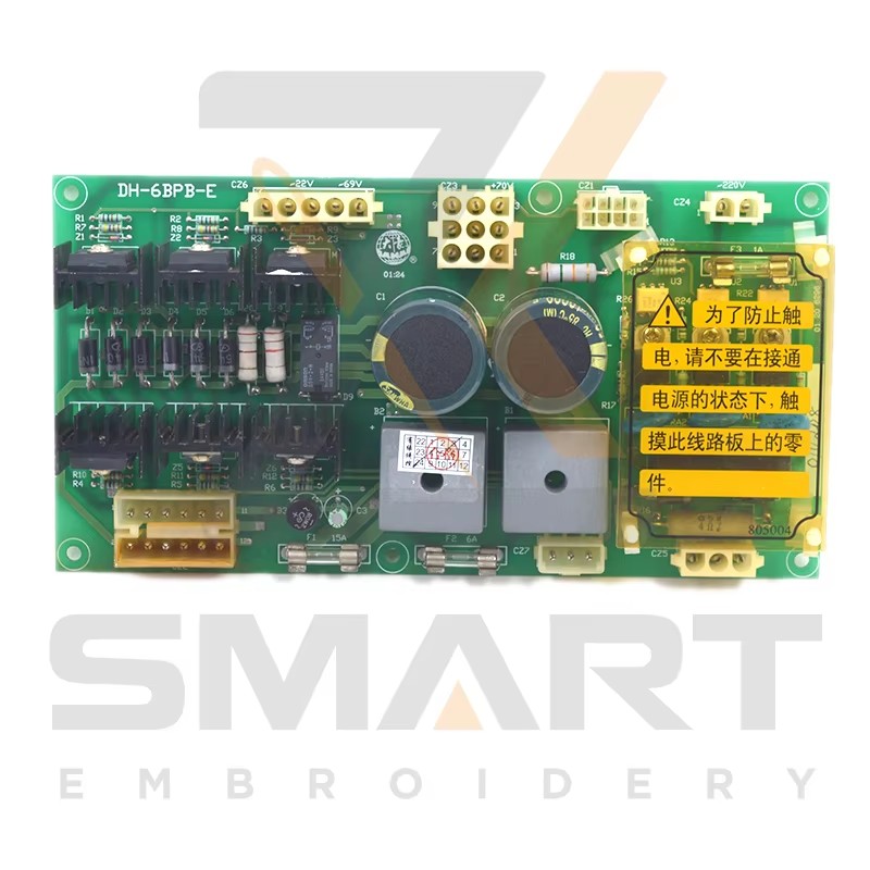 Använda DAHAO 6BPB Power Card Kinesiska Embroidery Machine delar EDH04-6BPB-U