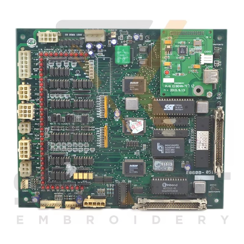 Använda DAHAO E860 moderkort CPU-kort kinesiska embroidery maskin delar EDH0101-E860-U